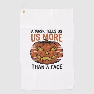 Serviette De Golf Citation de Masque d'Halloween T-Shirt Vintage Vis