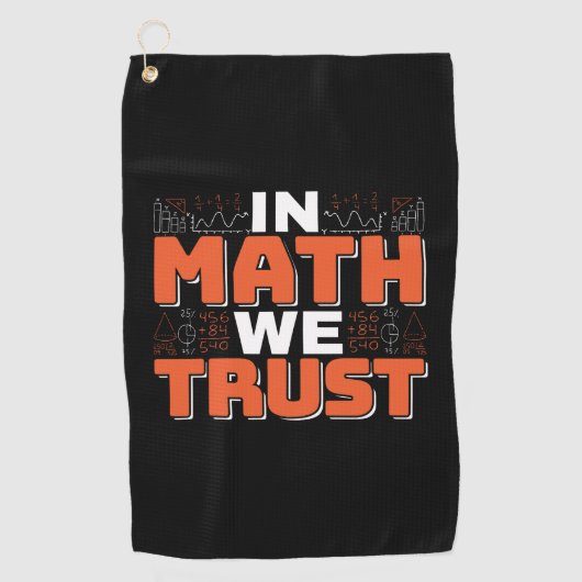 Serviette De Golf Citation de professeur de mathématiques - En Math  (Devant)