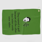 Serviette De Golf Citation drôle de golf (Horizontal)