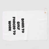 Serviette De Golf Citation drôle de golf (Horizontal)
