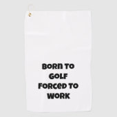 Serviette De Golf Citation drôle de golf (Devant)