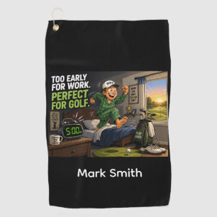 Serviette De Golf Citation drôle de golf avec golfeur