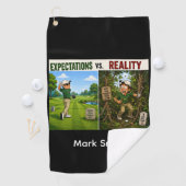 Serviette De Golf Citation drôle de golf avec golfeur (En situation)