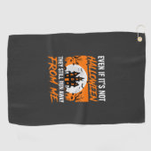 Serviette De Golf Citation drôle de maison hantée pour Halloween Gra (Horizontal)