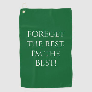 Serviette De Golf Citation drôle FOREget The Rest verte