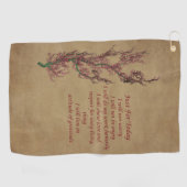 Serviette De Golf Citation Inspirationnelle Juste Pour Aujourd'Hui (Horizontal)