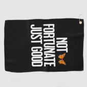 Serviette De Golf Citation Papillon Monarch 'Pas De Chance, Simpleme (Horizontal)