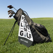 Serviette De Golf Citations de texte de retraite de golf pour golfeu (Vert)
