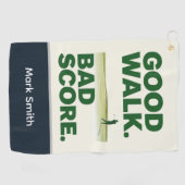 Serviette De Golf Citations drôles de golf pour golfeur (Horizontal)