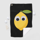 Serviette De Golf Citron, fruit sucré avec des yeux globuleux (En situation)
