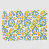 Serviette De Golf Citron imprimé italien classique Côte amalfitaine (Horizontal)