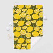 Serviette De Golf Citron Jaune Moderne Amusant mignon (En situation)
