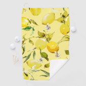 Serviette De Golf citrons aquarelle 15 (En situation)