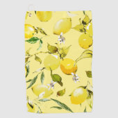 Serviette De Golf citrons aquarelle 15 (Devant)