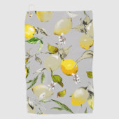 Serviette De Golf citrons aquarelle 18 (Devant)