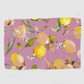 Serviette De Golf citrons aquarelle 24 (Horizontal)