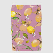 Serviette De Golf citrons aquarelle 24 (Devant)