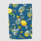Serviette De Golf citrons aquarelle 28 (Devant)