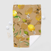 Serviette De Golf citrons d'aquarelle 33 (En situation)
