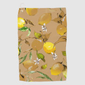 Serviette De Golf citrons d'aquarelle 33 (Devant)