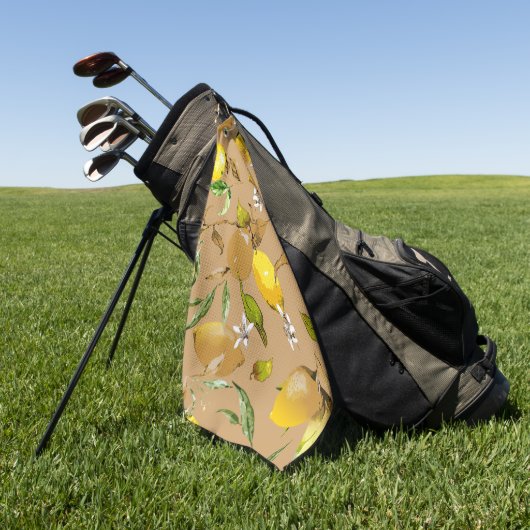 Serviette De Golf citrons d'aquarelle 33 (Vert)