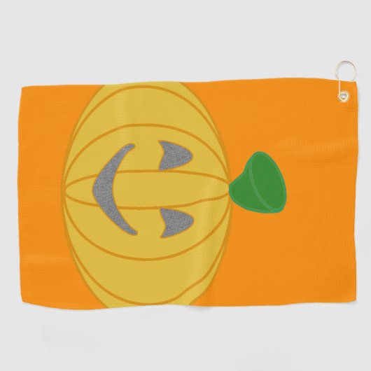 Serviette de golf citrouille (Horizontal)