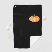 Serviette De Golf Citrouille aquarelle - Automne et Halloween Concep (En situation)