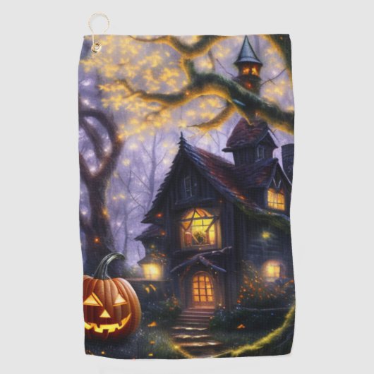 Serviette De Golf citrouille/automne/automne/Halloween (Devant)