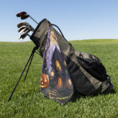 Serviette De Golf citrouille/automne/automne/Halloween (Vert)