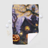 Serviette De Golf citrouille/automne/Halloween  (En situation)