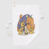 Serviette De Golf Citrouille Campfire Serenade (En situation)