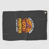 Serviette De Golf Citrouille drôle de conception de jeu de mots Hall (Horizontal)