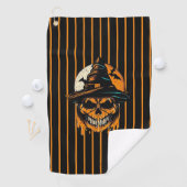 Serviette De Golf citrouille/Halloween/crâne/éffrayant (En situation)