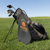 Serviette De Golf Citrouille la plus cool du patch Design Halloween (Vert)