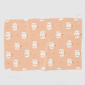 Serviette de golf Citrouille Motif Abstrait (Horizontal)