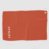 Serviette de golf Citrouille personnalisée (Horizontal)