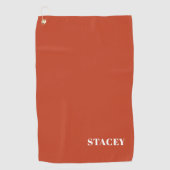 Serviette de golf Citrouille personnalisée (Devant)
