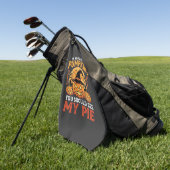 Serviette De Golf Citrouilles Drôles de Conception de Tarte Hallowee (Vert)