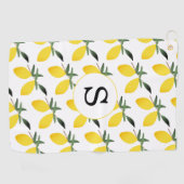 Serviette De Golf Citrus Monogram Lemon (Horizontal)