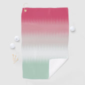 Serviette De Golf Clair bleu vert gris gris gris marron rouge (En situation)