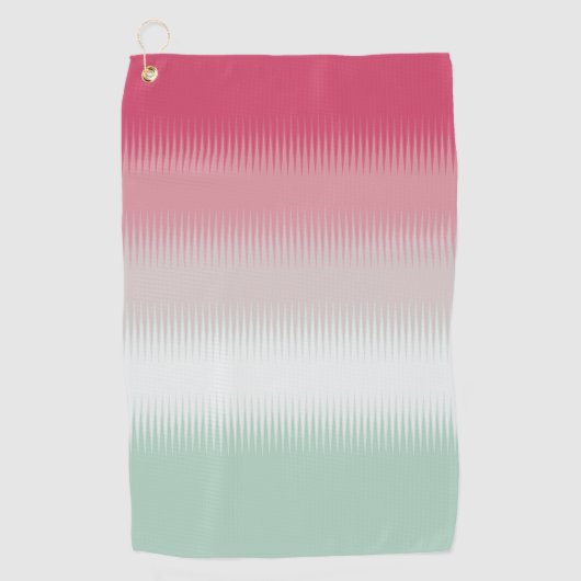 Serviette De Golf Clair bleu vert gris gris gris marron rouge (Devant)