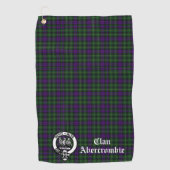 Serviette De Golf Clan Abercrombie Tartan & Crest (Devant)