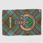 Serviette de golf Clan Anderson Crest (Horizontal)