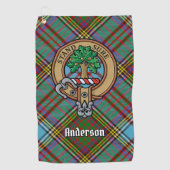 Serviette de golf Clan Anderson Crest (Devant)