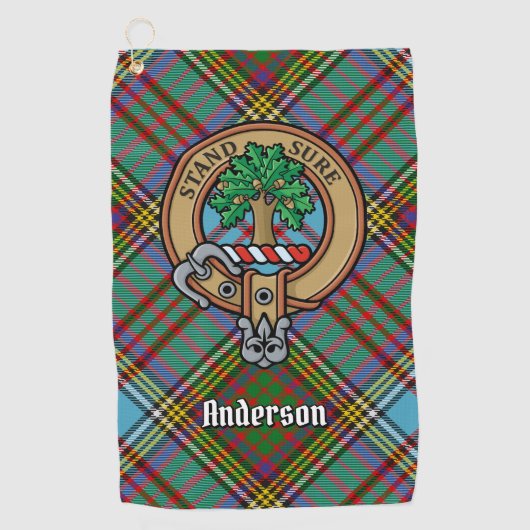 Serviette de golf Clan Anderson Crest (Devant)