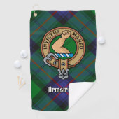 Serviette De Golf Clan Armstrong Crest sur Tartan Golf Towne (En situation)