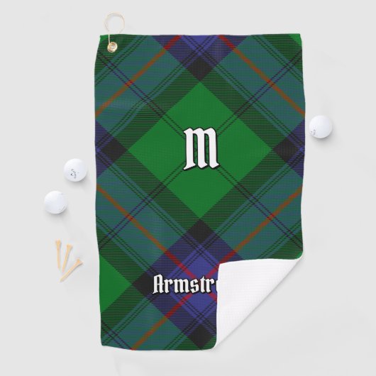 Serviette de golf Clan Armstrong Tartan (En situation)