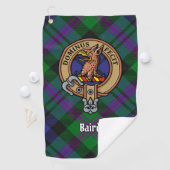 Serviette De Golf Clan Baird Crest sur Tartan (En situation)