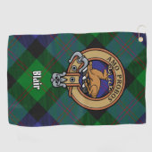Serviette de golf Clan Blair Crest (Horizontal)
