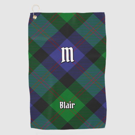 Serviette de golf Clan Blair Tartan (Devant)